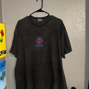 Hanes Men's Black and Grey T-shirt
